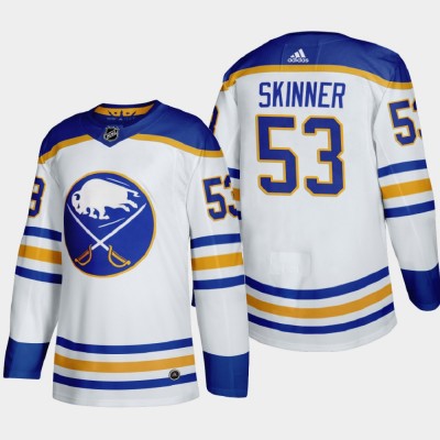 Buffalo Buffalo Sabres #53 Jeff Skinner Men's Adidas 2020-21 Away Authentic Player Stitched NHL Jersey White Men's
